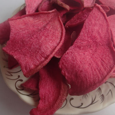 ভালো দাম ভ্যাকুয়াম ভাজা লাল শালগম স্বাস্থ্যকর সবজি চিপ স্ন্যাক ক্রিস্পি লাল মুলার স্লাইস অনলাইন