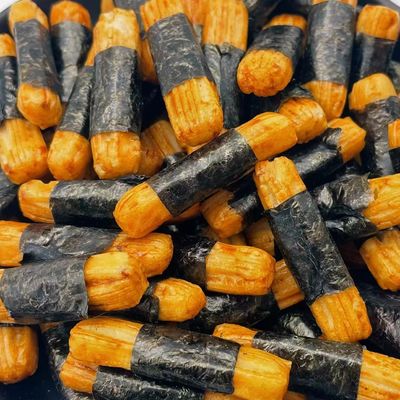 ক্রিস্পি রাইস ক্র্যাকার পাফড ফুড জাপানিজ সিউইড রাইস রোল বার স্ন্যাকস